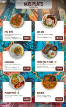Menu Le ink - Les plats