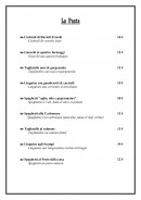 Menu Luna Rossa - Pastas