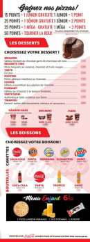 Carte et menu de Pizza Hotimes à Pontault Combault — Menu 4