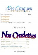 Menu Pontault Pizza - Croques et omelettes 