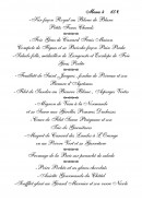 Menu Les Billettes - Le menu 65€