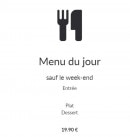 Menu Les Billettes - Le menu du jour