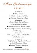 Menu Les Billettes - Le menu gastronomique à 36,9€