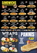 Menu Ocezam - Les sandwichs, paninis, ...