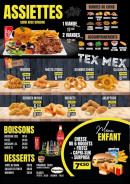 Menu Ocezam - Les assiettes, boissons, ...