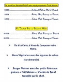 Carte et menu de L'auberge le Saint Sauveur à Bray sur Seine — Les formules
