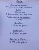 Menu Les délices de patho - Le menu à la carte
