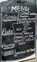 Menu Jardin Marin - L'ardoise