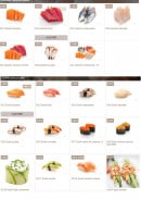 Menu D.sushi - Les sashimis et les sushis