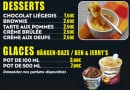 Menu Hot Pizza 77 - Les desserts et les glaces