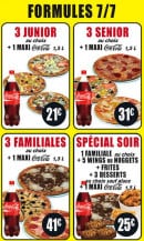 Menu Hot Pizza 77 - Les formules 7/7