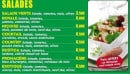 Menu Hot Pizza 77 - Les salades
