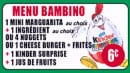 Menu Hot Pizza 77 - Le menu bambino