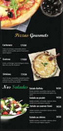 Menu Beezza - Les pizzas gourmands et salades