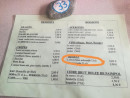 Carte et menu de Brasserie Ziegler à Nanteau sur Lunain — les desserts et boissons