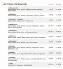 Menu Le Kiosque à Pizzas - Les pizzas gourmandes