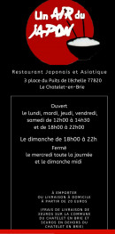 Carte et menu Un Air du Japon Le Chatelet en Brie