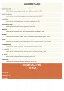 Carte et menu de La Taverne des Pizzas à Vulaines sur Seine — les pizzas base creme