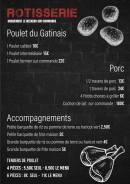 Menu La Chaillotine - La rôtisserie