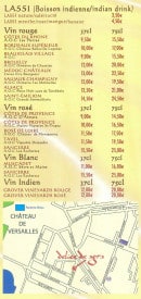 Menu Délice de Agra - Les vins