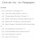 Menu Le Zin's - Les champagnes