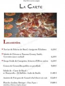 Menu Chez Martin - Les entrées