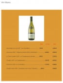 Menu Kazoko - Les vins blanc