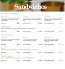 Menu Noura Street Food - les sandwiches