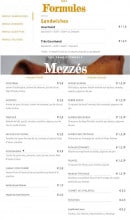 Menu Noura Street Food - Les formules et mezzés