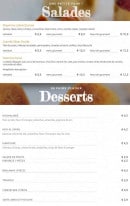 Menu Noura Street Food - Les salades et desserts