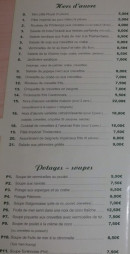 Carte et menu de Village Victoria à Velizy Villacoublay — Les hors d'ouvre et soupes