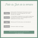 Carte et menu de L' Auberge du Vieux Marly à Marly le Roi — Les plats du jours
