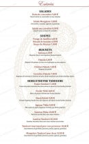 Menu Mangalore Lounge - Les entrées