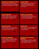 Menu O Paradise - Les grandes salades