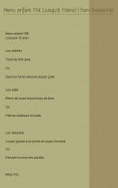 Menu Auberge du Manet - Le menu enfant à 15€