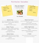Menu Croc Midi - Les salades