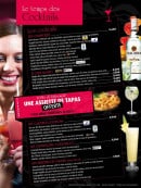 Carte et menu de Garden Ice Cafe à Montigny le Bretonneux — Les cocktails