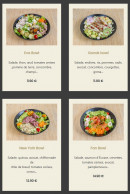 Carte et menu de GonaK l'atelier des Gourmands à Montigny le Bretonneux — Les salades