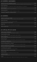 Carte et menu de La Table de Savoie & lBretagne à Montigny le Bretonneux — Les entrees et specialites de Savoie