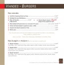 Carte et menu de Le café des arts à Montigny le Bretonneux — Viandes et burgers