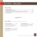 Carte et menu de Le café des arts à Montigny le Bretonneux — Entrées et boissons