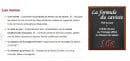 Carte et menu de Les Domaines Qui Montent à Montigny le Bretonneux — Les menus