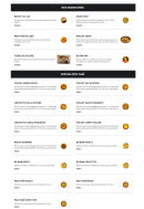 Menu Asian Food - Les signatures et spécialités thaï