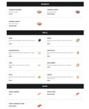 Menu Asian Food - Chirachi, rolls et sushi