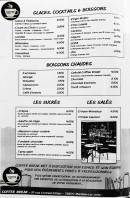 Menu Coffee Break - Les glaces, boissons, sucrés et salés