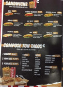 Menu Food Corner - Les sandwichs et tacos