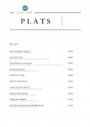 Menu La Bonne Assiette - Les plats