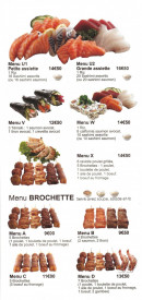 Carte et menu de Planète Du Kyodai à Mantes la Jolie — Les menus brochette