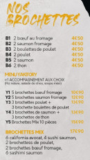 Menu Sabaĩdi - Brochettes