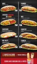 Carte et menu de Food station à Mantes la Ville — Les sandwichs